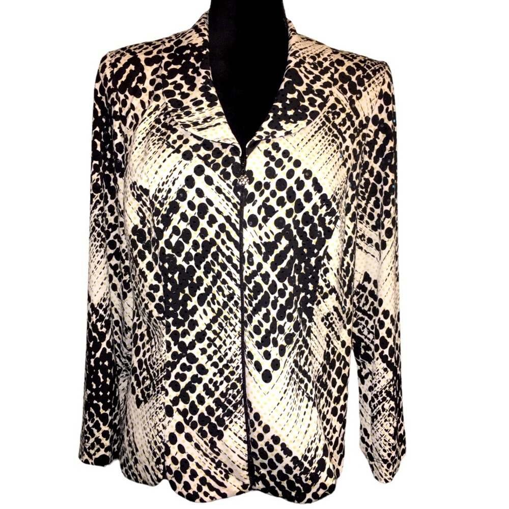 1X MSK Fancy Jacket Zip Front